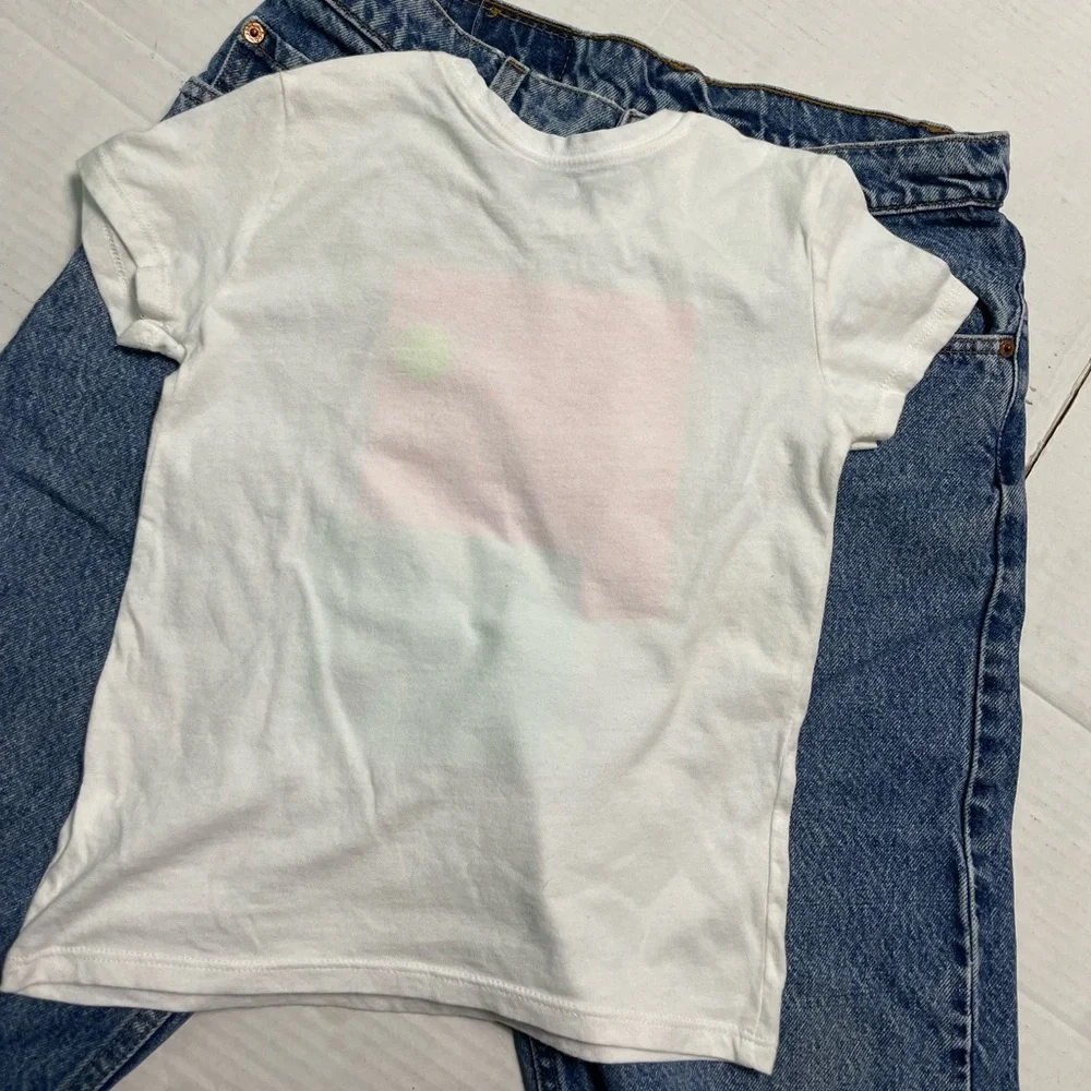 Graphic Crew-Neck Tee for Girls Made in the Shade NWT PALM TREE size 6-7 (S)